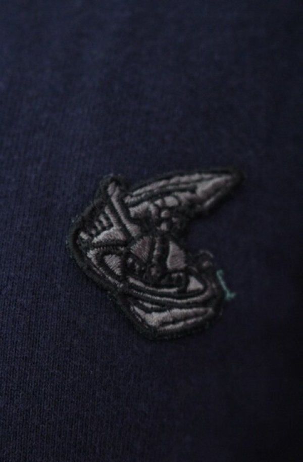 画像2: ANGLOMANIA 中古 / TIME TO ACT PULL パーカー S ネイビー  O-25-08-17-010-to-YM-ZH (2)