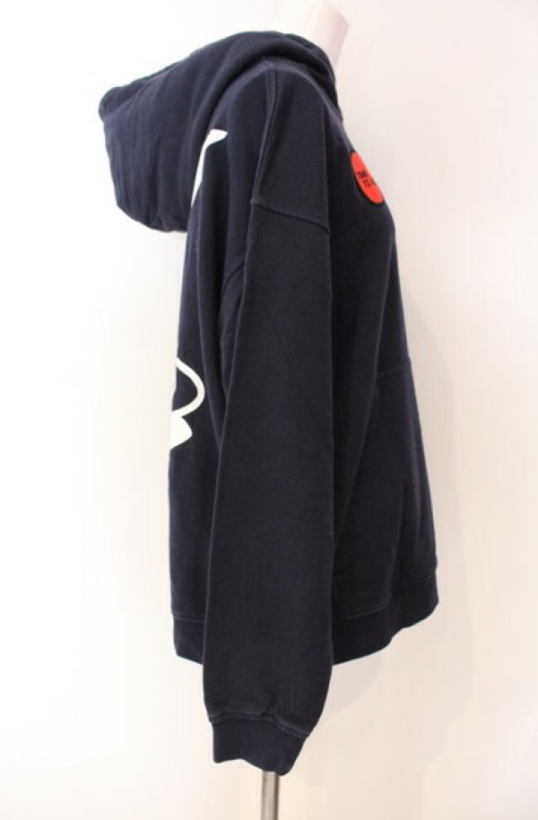 画像4: ANGLOMANIA 中古 / TIME TO ACT PULL パーカー S ネイビー  O-25-08-17-010-to-YM-ZH (4)