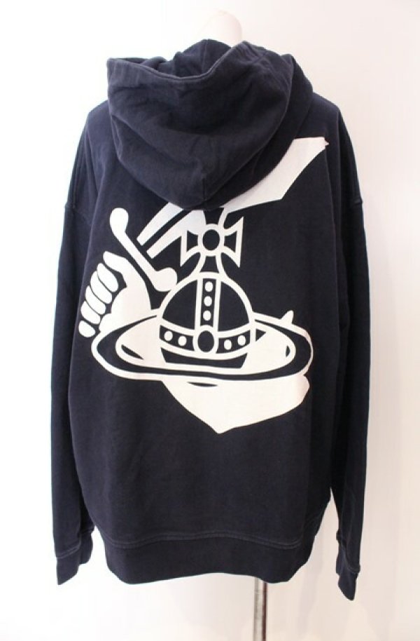 画像5: ANGLOMANIA 中古 / TIME TO ACT PULL パーカー S ネイビー  O-25-08-17-010-to-YM-ZH (5)