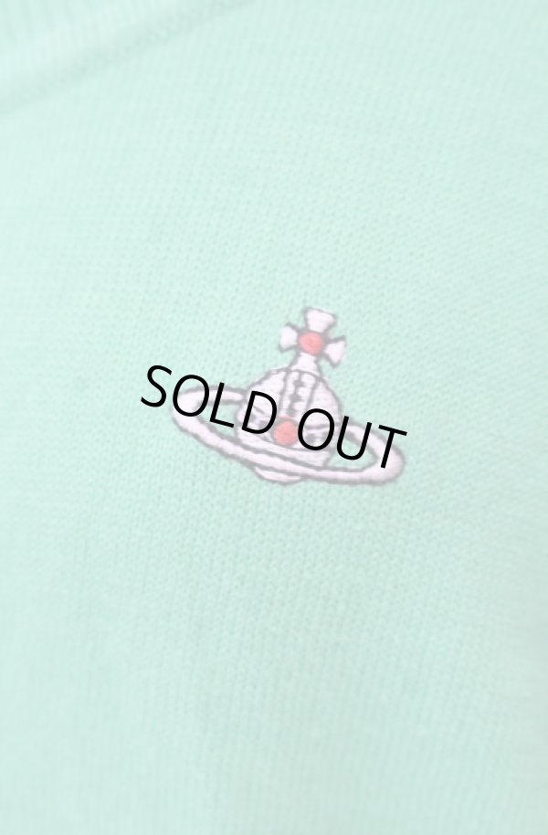 画像2: ヴィヴィアンウエストウッド 中古 / オーブ刺繍カーディガン 00 ライトグリーン  O-25-08-17-013-to-IG-OS (2)