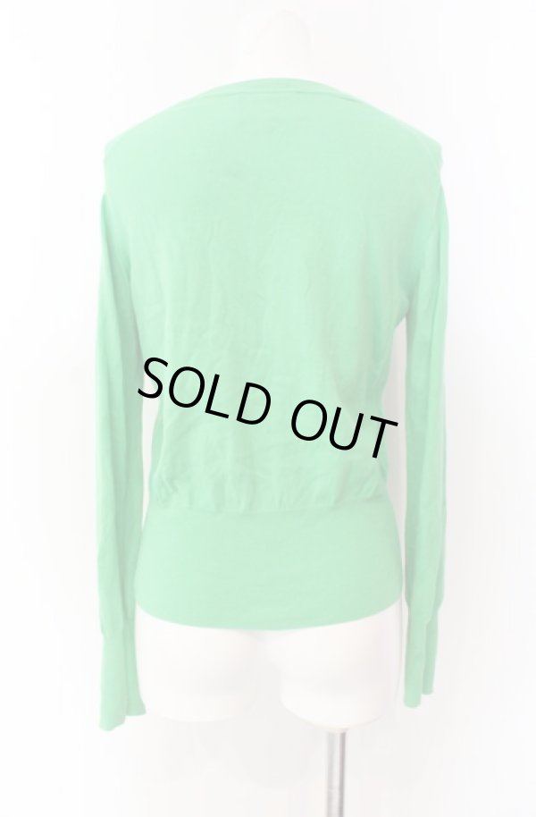 画像4: ヴィヴィアンウエストウッド 中古 / オーブ刺繍カーディガン 00 ライトグリーン  O-25-08-17-013-to-IG-OS (4)