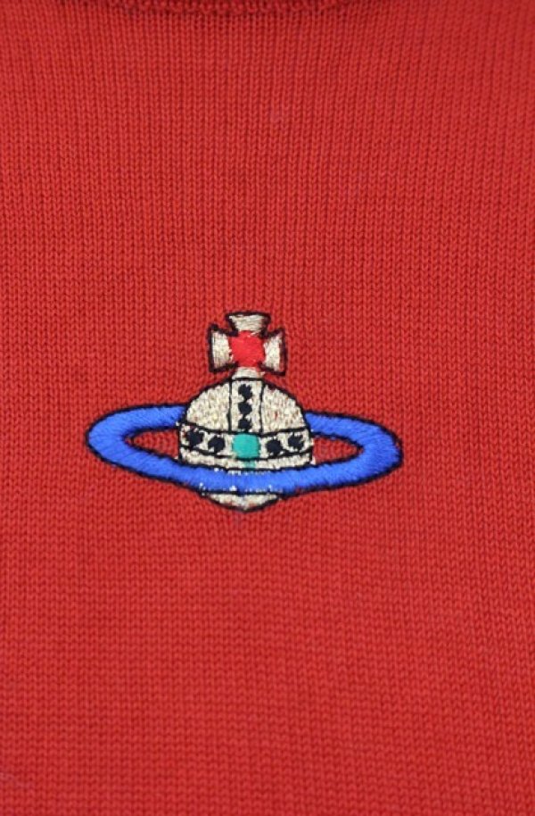 ヴィヴィアンウエストウッド 中古 / カラーオーブ刺繍半袖ニット