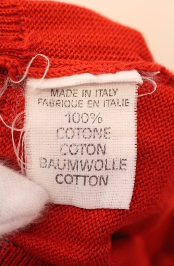 画像6: ヴィヴィアンウエストウッド 中古 / カラーオーブ刺繍半袖ニット 36 レッド  O-25-08-17-014-to-YM-ZH (6)