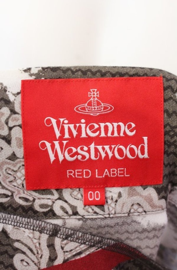画像4: ヴィヴィアンウエストウッド 中古 / ドビーシフォンBlizzard Print スクエアドレス 00 マルチ  O-25-08-17-015-op-IG-OS (4)