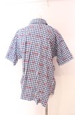 画像4: ヴィヴィアンウエストウッド 中古 / ギンガムチェック刺繍変形シャツ 00 ブルー  O-25-08-17-016-bl-IG-OS (4)