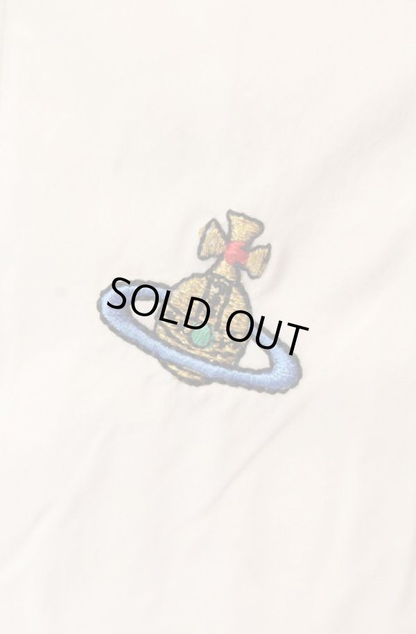 画像2: ヴィヴィアンウエストウッド 中古 / カラオーブ刺繍ラブシャツ 40 ホワイト  O-25-08-17-019-bl-IG-OS (2)