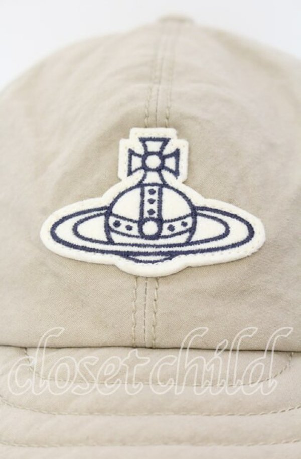 画像3: ヴィヴィアンウエストウッド 中古 / グランジウォッシュ ORBキャップ  ベージュ  O-25-09-14-072-ha-IG-OS (3)