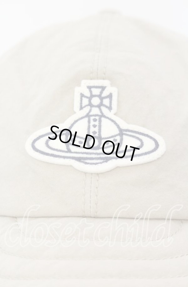 画像3: ヴィヴィアンウエストウッド 中古 / グランジウォッシュ ORBキャップ  ベージュ  O-25-09-14-072-ha-IG-ZH (3)