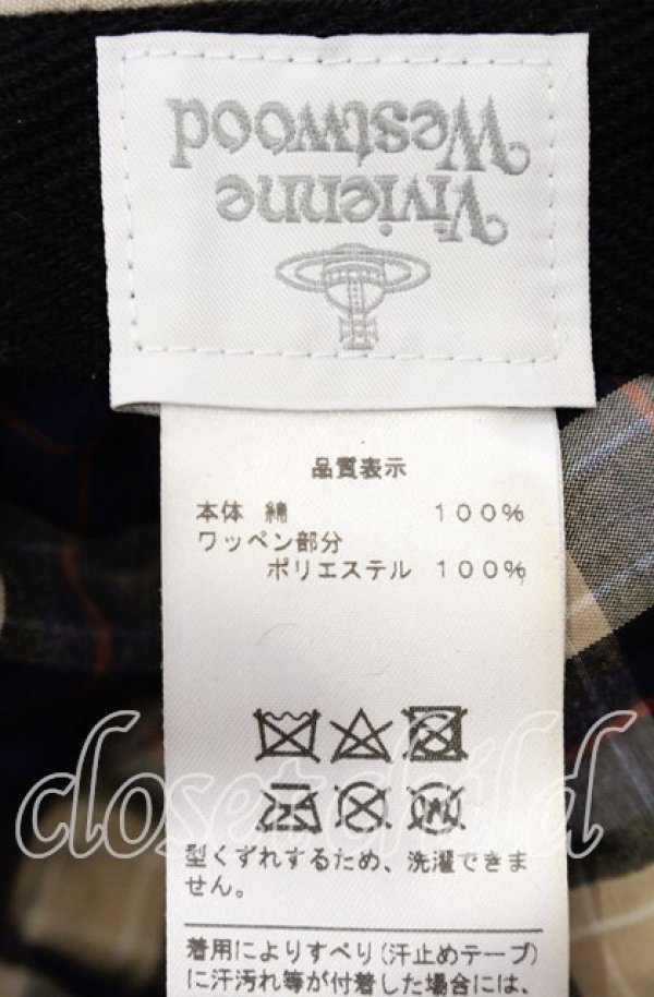 画像6: ヴィヴィアンウエストウッド 中古 / グランジウォッシュ ORBキャップ  ベージュ  O-25-09-14-072-ha-IG-OS (6)