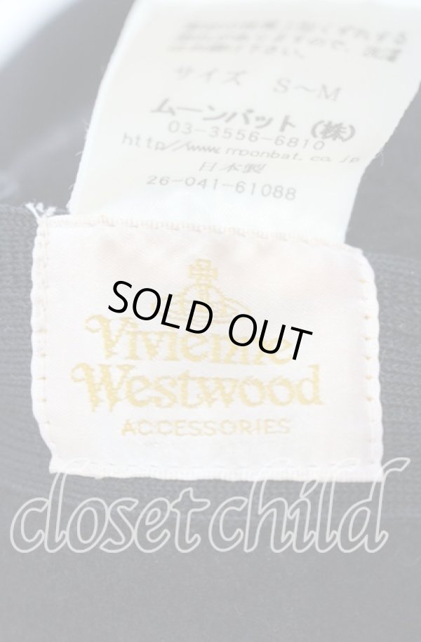 画像5: ヴィヴィアンウエストウッド 中古 / スタッズオーブベレー  ブラック  O-25-09-14-073-ha-IG-OS (5)