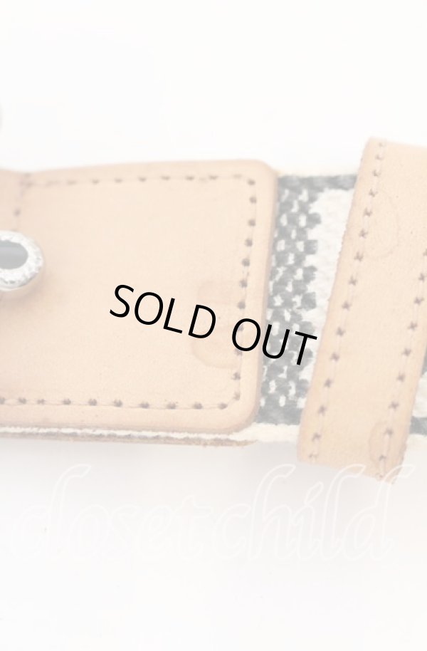 画像4: ヴィヴィアンウエストウッド 中古 / ラダーバックルベルト  ブラックxアイボリー  O-25-09-14-077-gd-YM-OS (4)