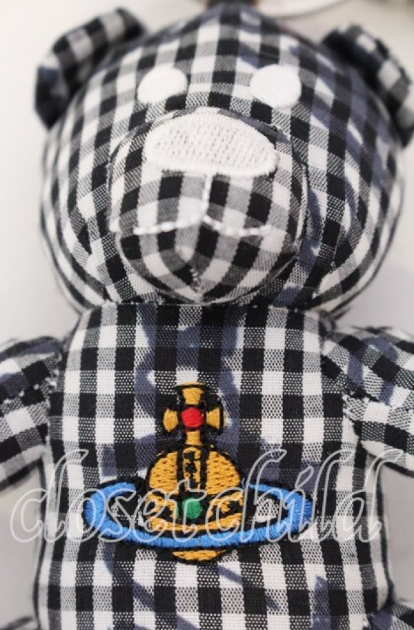 画像2: ヴィヴィアンウエストウッド 中古 / Teddy Bear キーホルダー  ブラックｘホワイト  O-25-09-14-085-gd-YM-OS (2)
