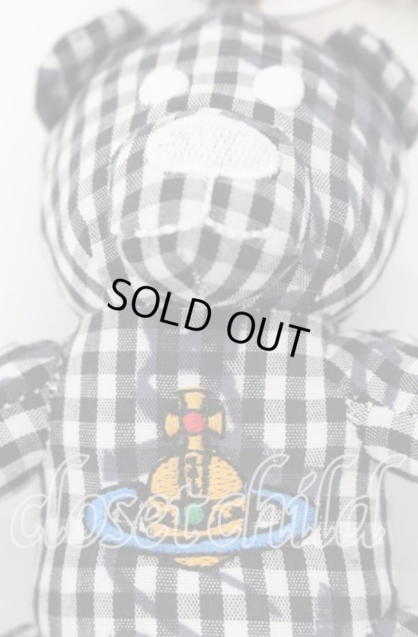 画像2: ヴィヴィアンウエストウッド 中古 / Teddy Bear キーホルダー  ブラックｘホワイト  O-25-09-14-085-gd-YM-OS (2)