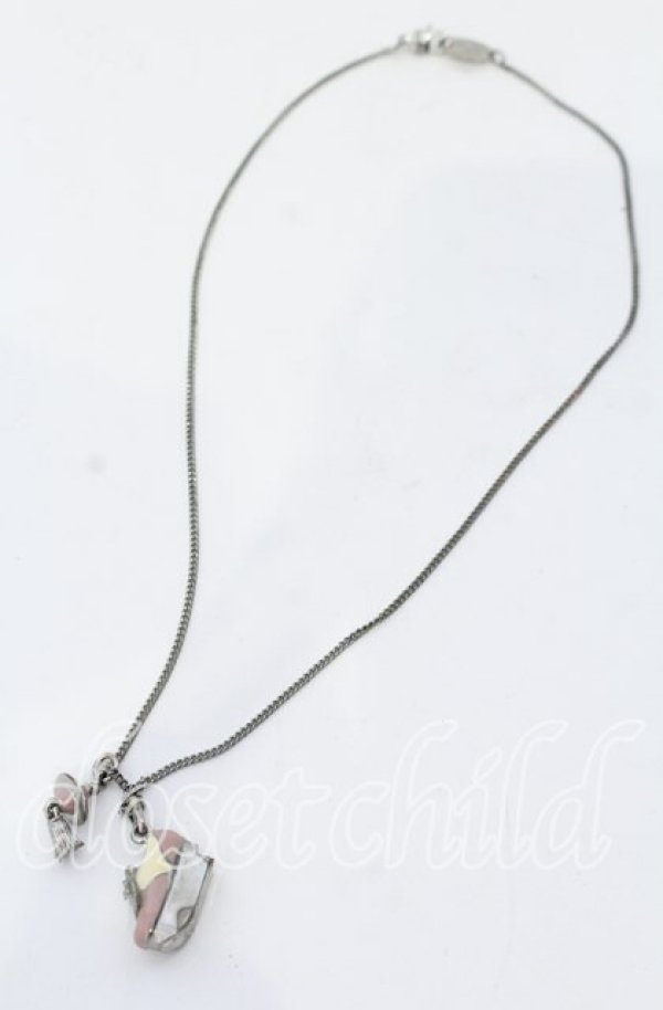 画像4: ヴィヴィアンウエストウッド 中古 / Rocking Horse Shoe ネックレス  ピンク×シルバー  O-25-09-14-089-nl-IG-OS (4)