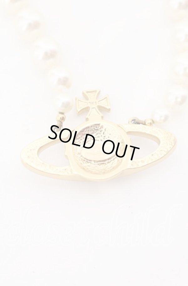 画像3: ヴィヴィアンウエストウッド 中古 / One Row Pearl Bas Relief チョーカー  ゴールド  O-25-09-14-093-ac-YM-OS (3)