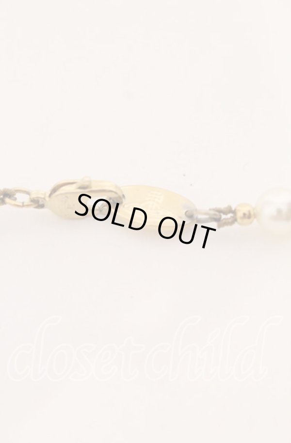 画像5: ヴィヴィアンウエストウッド 中古 / One Row Pearl Bas Relief チョーカー  ゴールド  O-25-09-14-093-ac-YM-OS (5)