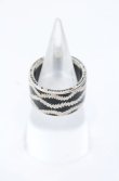 画像3: ヴィヴィアンウエストウッド 中古 / SQUIGGLE BAND RING M（約14号） シルバー×ブラック  O-25-09-14-098-rg-IG-OS (3)