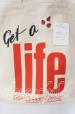 画像2: ヴィヴィアンウエストウッド 中古 / Get a Lifeトートバッグ  アイボリー  O-25-09-14-104-ba-IG-OS (2)