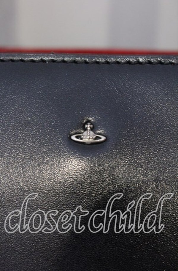 画像2: ヴィヴィアンウエストウッド 中古 / SIMPLE TINY ORBトートバッグS  ブラック×レッド  O-25-09-14-107-ba-IG-OS (2)