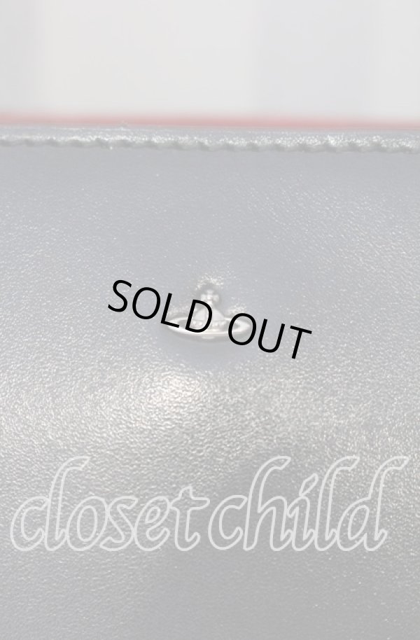 画像2: ヴィヴィアンウエストウッド 中古 / SIMPLE TINY ORBトートバッグS  ブラック×レッド  O-25-09-14-107-ba-IG-OS (2)