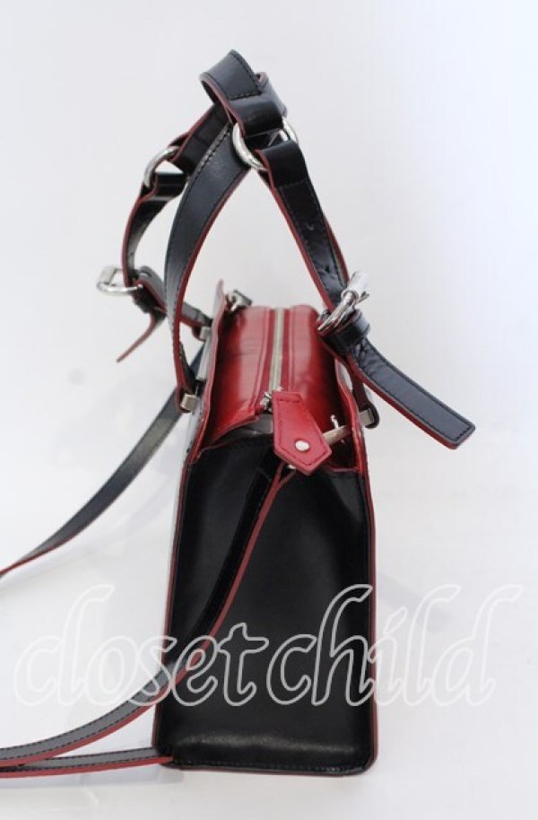 画像4: ヴィヴィアンウエストウッド 中古 / SIMPLE TINY ORBトートバッグS  ブラック×レッド  O-25-09-14-107-ba-IG-OS (4)