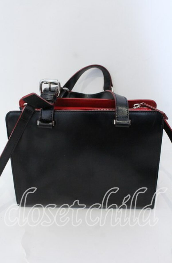 画像5: ヴィヴィアンウエストウッド 中古 / SIMPLE TINY ORBトートバッグS  ブラック×レッド  O-25-09-14-107-ba-IG-OS (5)