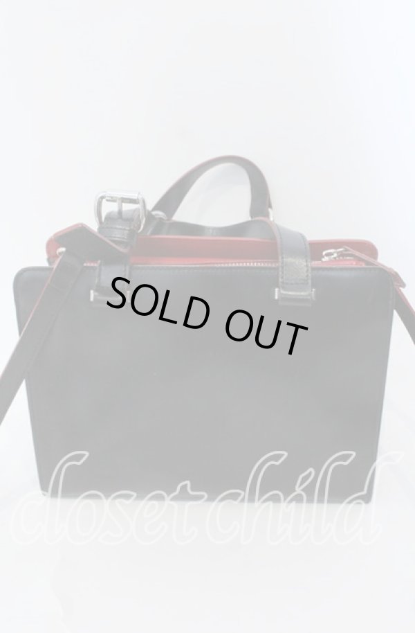 画像5: ヴィヴィアンウエストウッド 中古 / SIMPLE TINY ORBトートバッグS  ブラック×レッド  O-25-09-14-107-ba-IG-OS (5)