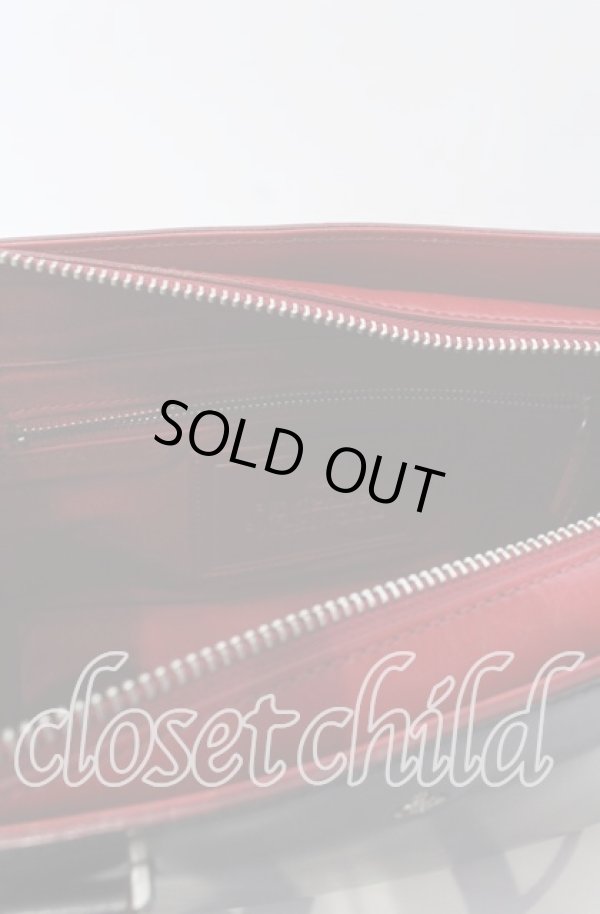 画像6: ヴィヴィアンウエストウッド 中古 / SIMPLE TINY ORBトートバッグS  ブラック×レッド  O-25-09-14-107-ba-IG-OS (6)