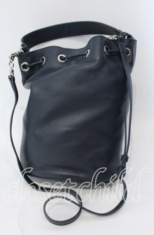 画像4: ヴィヴィアンウエストウッド 中古 / CARRIE BUCKET BAG バッグ  ネイビー  O-25-09-14-109-ba-IG-ZH (4)