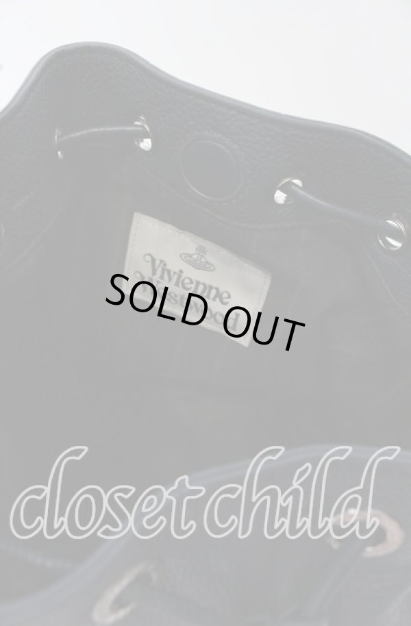 画像6: ヴィヴィアンウエストウッド 中古 / CARRIE BUCKET BAG バッグ  ネイビー  O-25-09-14-109-ba-IG-ZH (6)