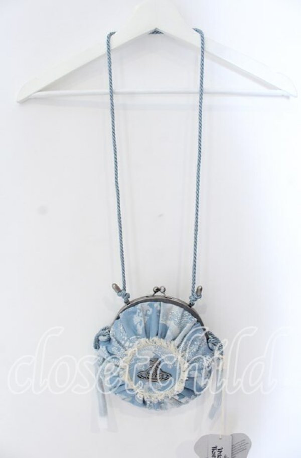 画像3: ヴィヴィアンウエストウッド 中古 / ROSIE CIRCLE FRAME CROSSBODY  サックス  O-25-09-14-110-ba-IG-ZH (3)