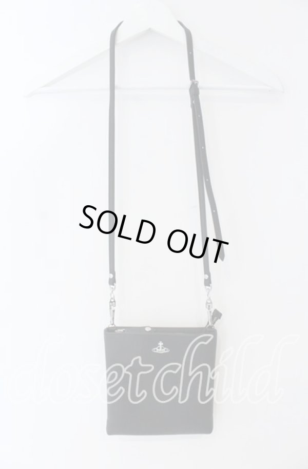 画像4: ヴィヴィアンウエストウッド 中古 / PFSQUARE CROSSBODY バッグ  ブラック  O-25-09-14-113-ba-IG-OS (4)