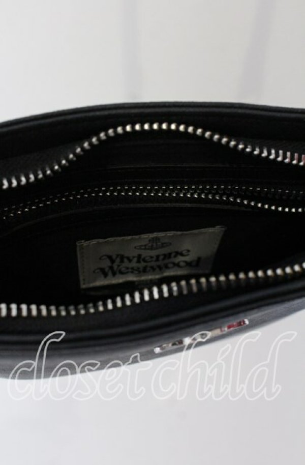 画像6: ヴィヴィアンウエストウッド 中古 / PFSQUARE CROSSBODY バッグ  ブラック  O-25-09-14-113-ba-IG-OS (6)