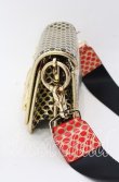 画像2: ヴィヴィアンウエストウッド 中古 / LAS VEGASショルダーバッグ（小） 0232077-89-F ゴールド×レッド×ブラック  O-25-09-14-115-ba-IG-OS (2)