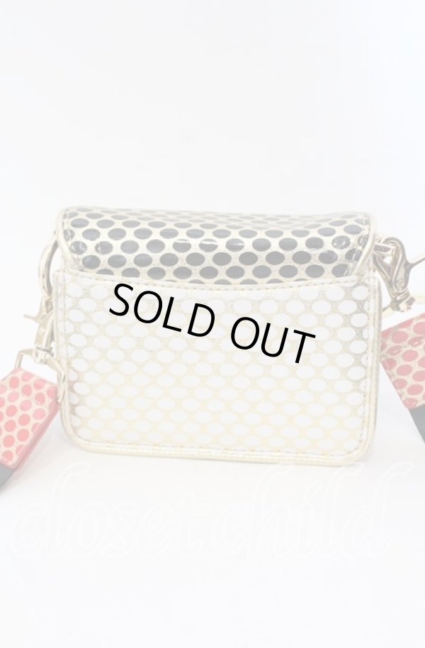 画像3: ヴィヴィアンウエストウッド 中古 / LAS VEGASショルダーバッグ(小) 0232077-89-F ゴールド×レッド×ブラック  O-25-09-14-115-ba-IG-OS (3)