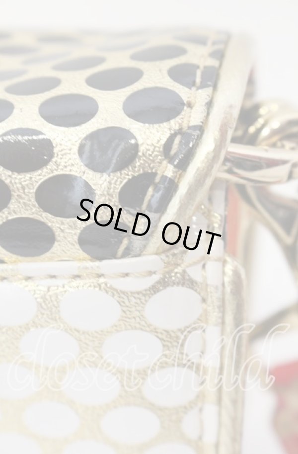 画像4: ヴィヴィアンウエストウッド 中古 / LAS VEGASショルダーバッグ(小) 0232077-89-F ゴールド×レッド×ブラック  O-25-09-14-115-ba-IG-OS (4)