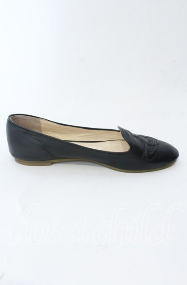 画像5: ヴィヴィアンウエストウッド 中古 / オーブフラットシューズ 38 ブラック  O-25-09-14-116-sh-IG-OS (5)