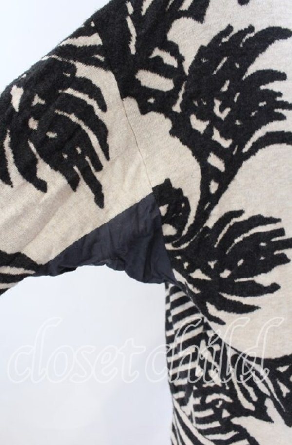 画像3: ヴィヴィアンウエストウッド MAN 中古 / BROCADE FLOWER KNIT ニットソー 46 ベージュ  O-25-09-21-002-to-YM-ZH (3)