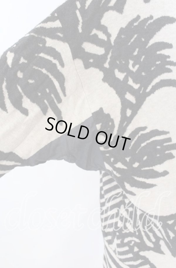 画像3: ヴィヴィアンウエストウッド MAN 中古 / BROCADE FLOWER KNIT ニットソー 46 ベージュ  O-25-09-21-002-to-YM-ZH (3)