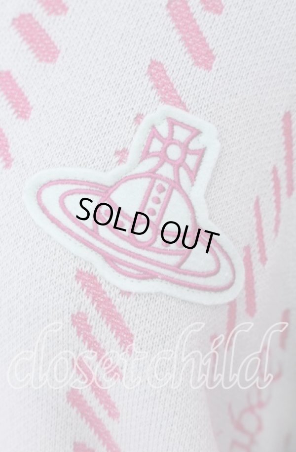 画像2: ヴィヴィアンウエストウッド 中古 / ロゴストライプジャカード プルオーバー 00 ライトグリーン  O-25-09-21-017-to-IG-OS (2)