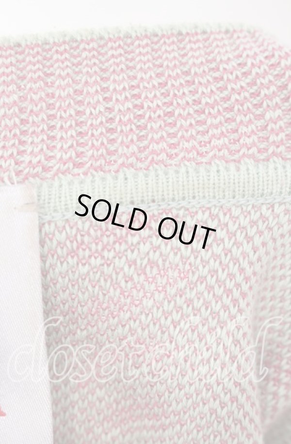 画像7: ヴィヴィアンウエストウッド 中古 / ロゴストライプジャカード プルオーバー 00 ライトグリーン  O-25-09-21-017-to-IG-OS (7)