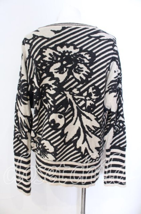 画像5: ヴィヴィアンウエストウッド MAN 中古 / BROCADE FLOWER KNIT ニットソー 46 ベージュ  O-25-09-21-002-to-YM-ZH (5)