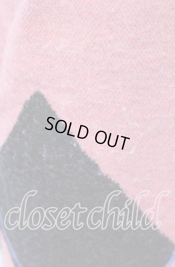 画像5: ヴィヴィアンウエストウッド 中古 / ハーレクインJQニット 00 ピンク系  O-25-09-21-021-op-IG-OS (5)