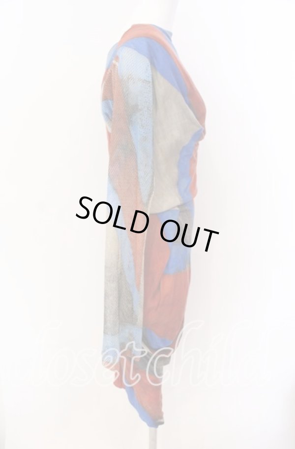 画像3: ANGLOMANIA 中古 / ユニオンジャックメッシュ切リ替エカットワンピース 40 マルチ  O-25-09-21-023-op-YM-OS (3)