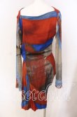 画像4: ANGLOMANIA 中古 / ユニオンジャックメッシュ切リ替エカットワンピース 40 マルチ  O-25-09-21-023-op-YM-OS (4)