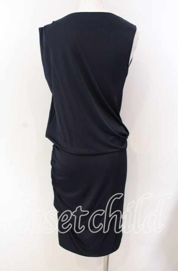 画像3: ヴィヴィアンウエストウッド 中古 / レーヨンシャーリングドレス S ネイビー  O-25-09-21-025-op-YM-OS (3)