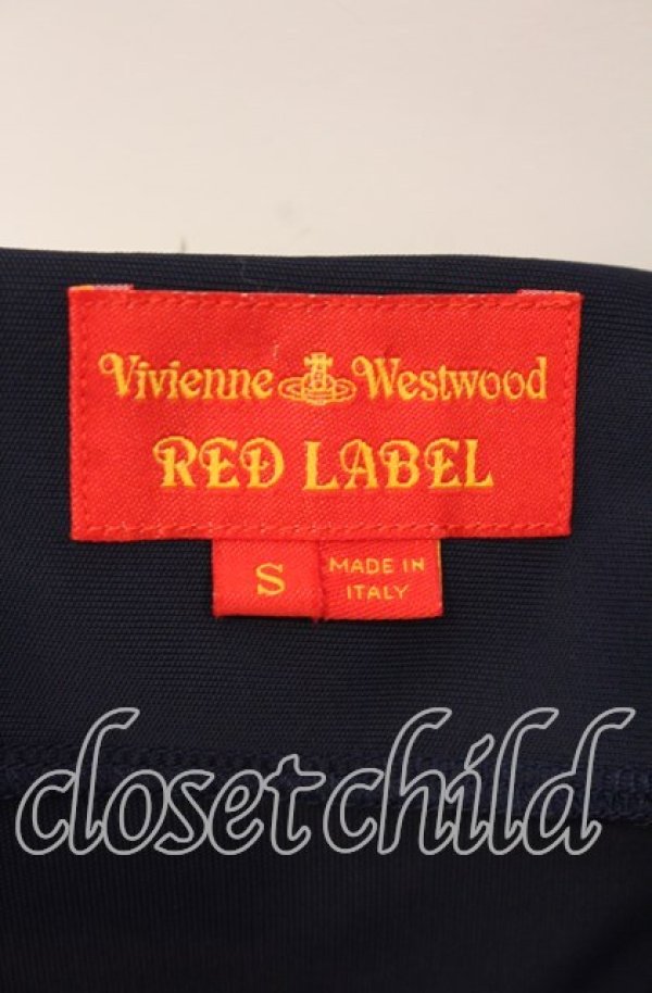 画像4: ヴィヴィアンウエストウッド 中古 / レーヨンシャーリングドレス S ネイビー  O-25-09-21-025-op-YM-OS (4)