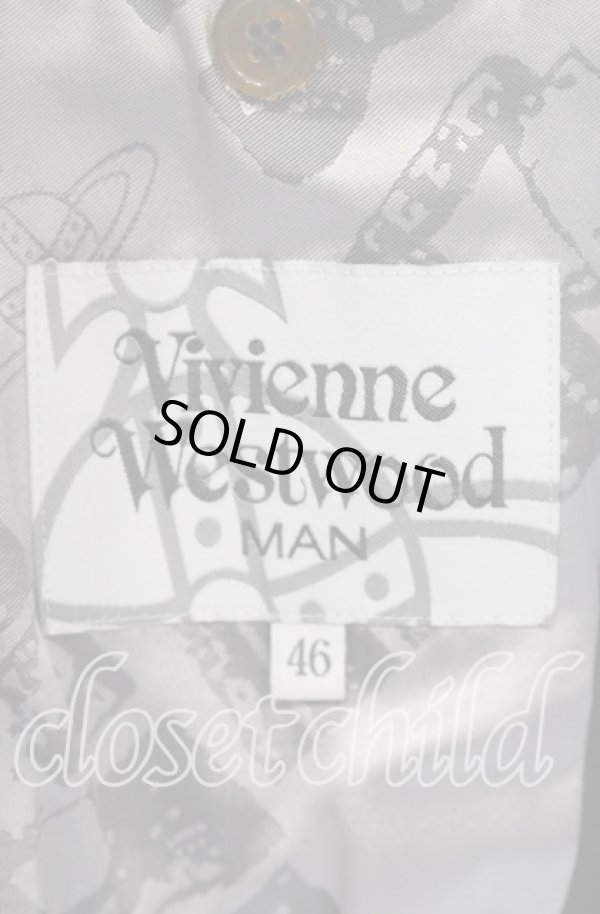 画像5: ヴィヴィアンウエストウッド MAN 中古 / VICTORIAN RADINGジャケット 46 ブラック  O-25-09-21-003-jc-YM-OS (5)