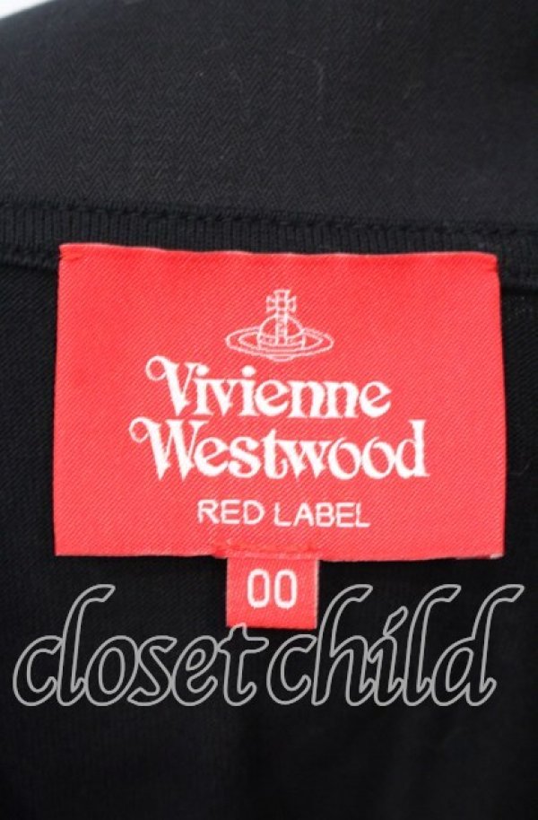 画像6: ヴィヴィアンウエストウッド 中古 / コットン度詰ジャージートップ  ブラック  O-25-09-21-032-to-IG-OS (6)