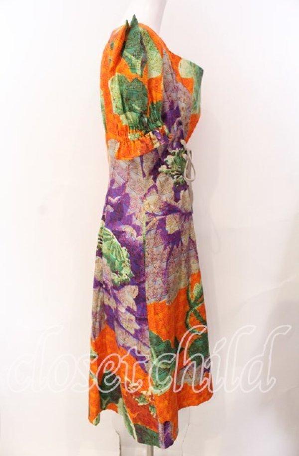 画像3: ヴィヴィアンウエストウッド 中古 / ビエラRussian Flower PT ワンピース  オレンジ  O-25-09-21-038-op-IG-OS (3)